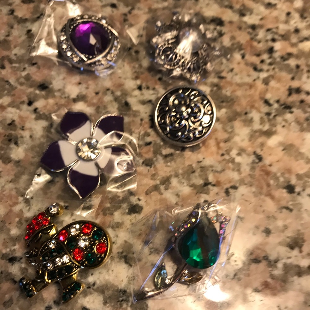 Set of 6 20mm Snap Noosa Charms